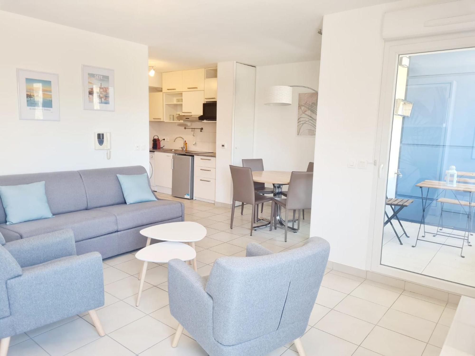 Studio A La Mer Avec Piscine Sete Bagian luar foto